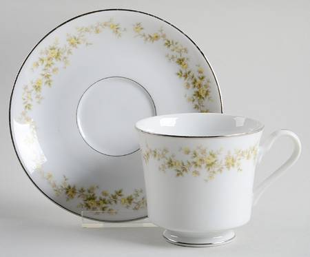 Rose Ballet Footed Cup & Saucer Set