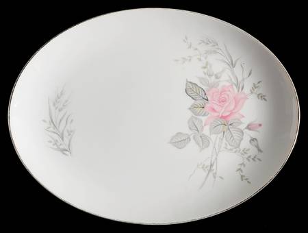 Rose Bouquet (Coupe) 12" Oval Serving Platter