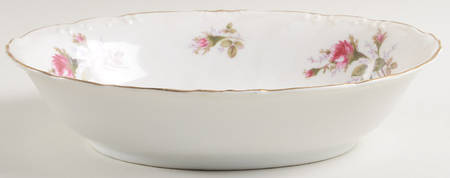 Rose 10" Oval Vegetable Bowl