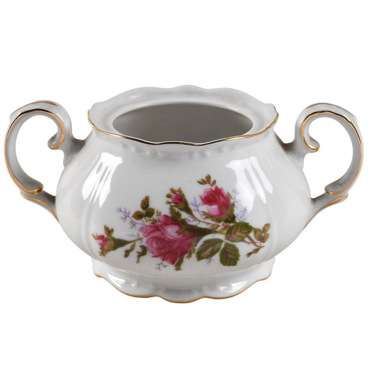 Rose Sugar Bowl No Lid