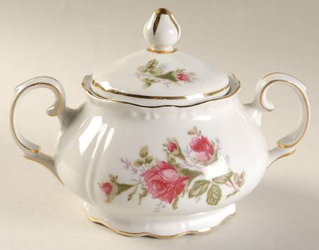 Rose Sugar Bowl & Lid