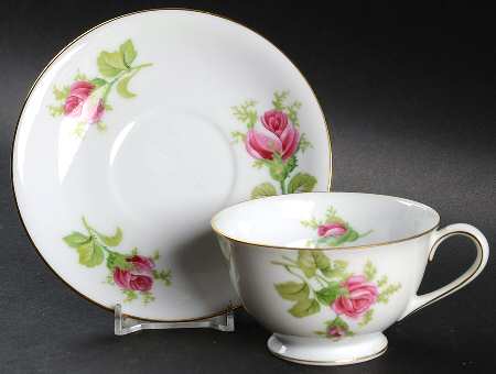 Roselea Footed Cup & Saucer Set