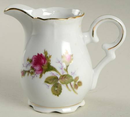 Rosemarie (Scalloped, Pink Flowers) Creamer