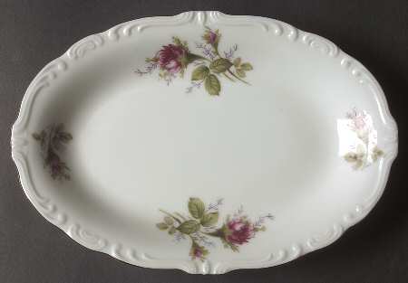 Rosemarie (Scalloped, Pink Flowers) Relish/Gravy Underplate