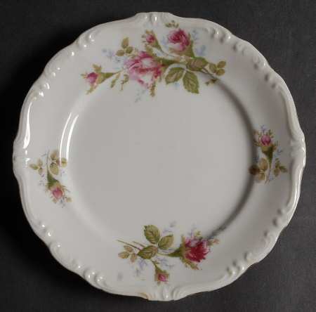 Rosemarie (Scalloped, Pink Flowers) Salad Plate