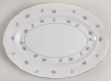 Rosette 12" Oval Serving Platter