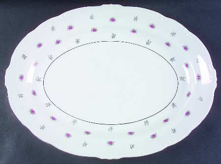 Rosette 16" Oval Serving Platter