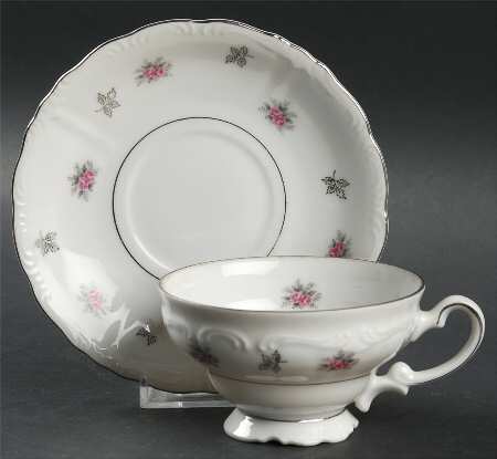 Rosette Footed Cup & Saucer Set