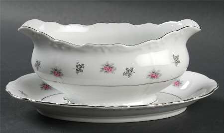 Rosette Gravy Boat & Underplate/Relish