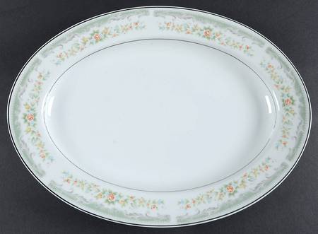 Roseville 14" Oval Serving Platter