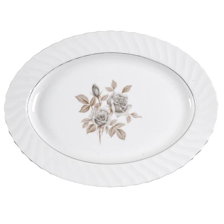 Rose of Sharon 14" Oval Serving Platter