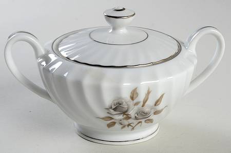 Shadow Rose Sugar Bowl & Lid