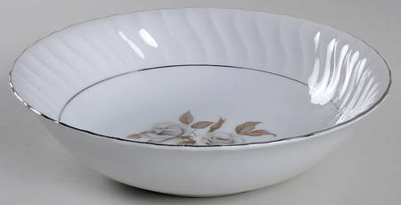 Shadow Rose 9" Round Vegetable Bowl