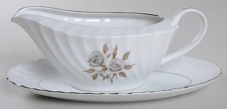 Shadow Rose Gravy Boat & Underplate