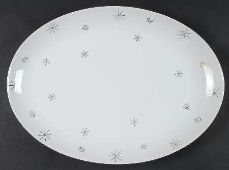 Snowflake 14" Oval Serving Platter