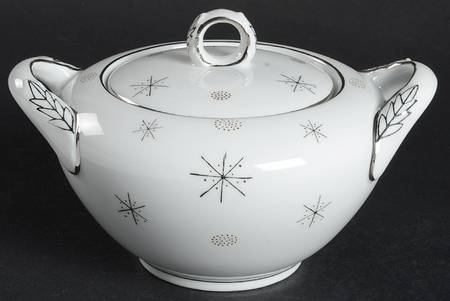 Snowflake Sugar Bowl & Lid