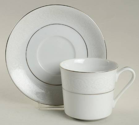 Footed Cup & Saucer Set