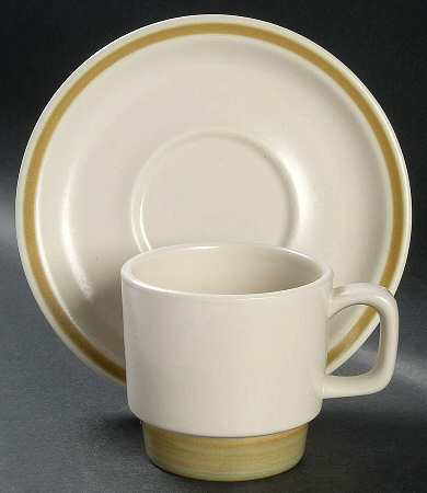 Spring Bouquet Flat Cup & Saucer Set