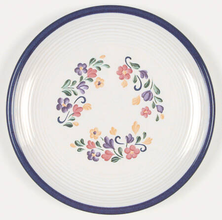 Spectrum Floral Salad Plate