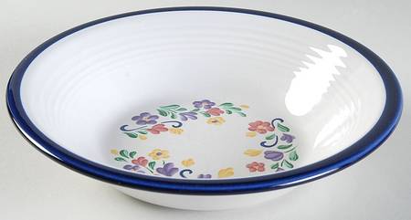 Spectrum Floral Rim Soup Bowl