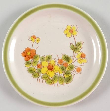 Spring Garland Bread & Butter Plate