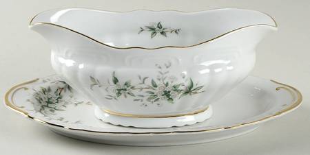 Springtime Gravy Boat & Underplate/Relish