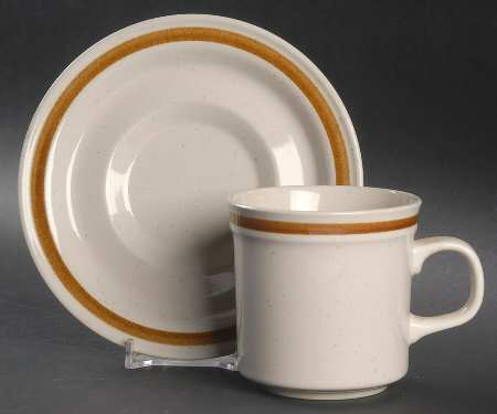 Stonecastle Flat Cup & Saucer Set by Japan