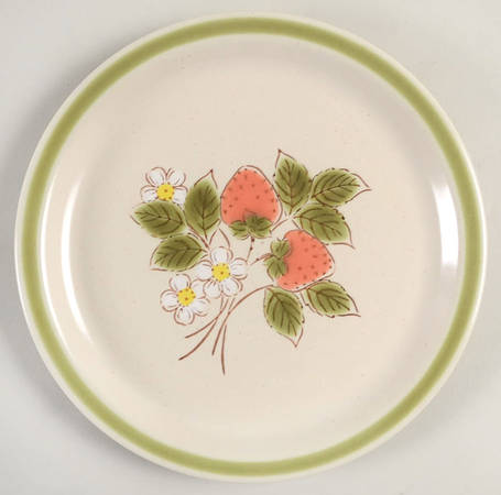 Strawberry Patch (Spring Collec) Salad Plate