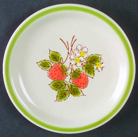 Strawberry Patch (Spring Collec) Bread & Butter Plate