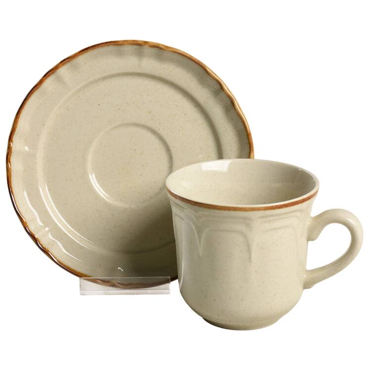 Strawberry Patch Flat Cup & Saucer Set