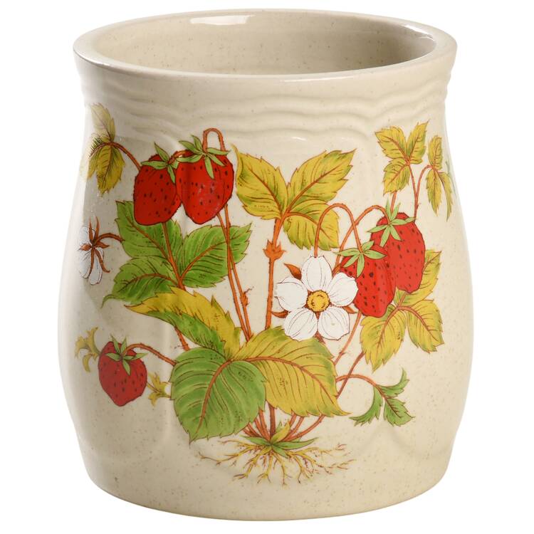 Strawberry Patch Tea Canister No Lid