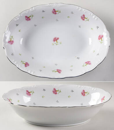 Summer Song 10" Oval Vegetable Bowl