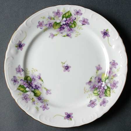 Violets Salad Plate