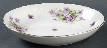 Violets Coupe Soup Bowl