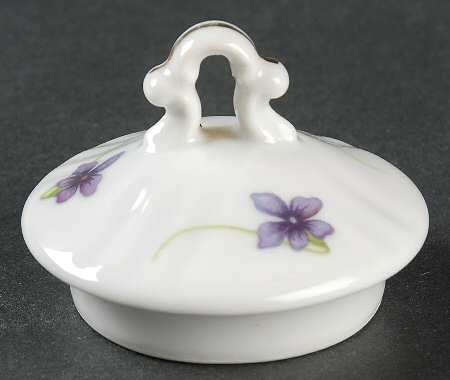Violets Lid for Sugar Bowl