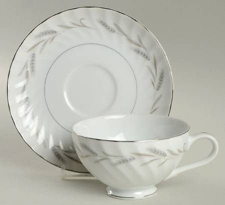 Wheaton Footed Cup & Saucer Set