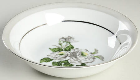 White Rose (Gold) 9" Round Vegetable Bowl
