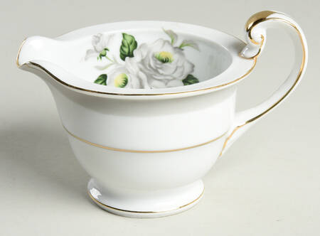 White Rose (Gold) Creamer by Japan