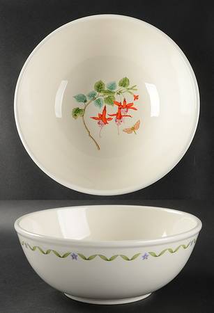Windemere Garden 10" Large Salad Serving Bowl