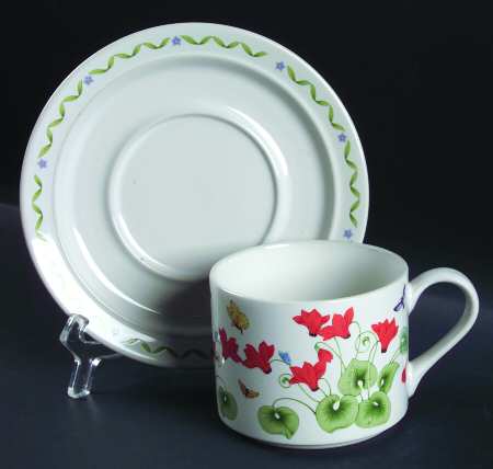Windemere Garden Flat Cup & Saucer Set