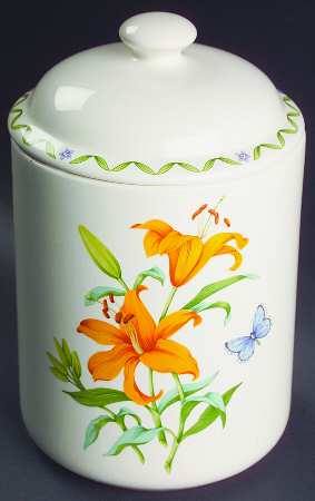 Windemere Garden Large Canister & Lid
