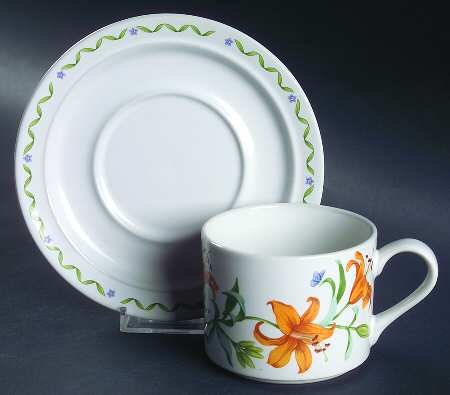 Windemere Garden Flat Cup & Saucer Set