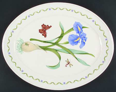 Windemere Garden 17" Oval Serving Platter