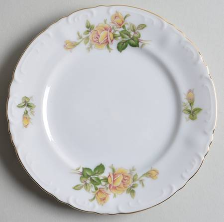 Yellow Rose Bread & Butter Plate