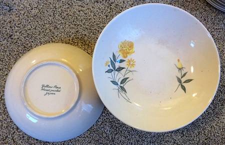 Yellow Rose (No #) Fruit/Dessert (Sauce) Bowl
