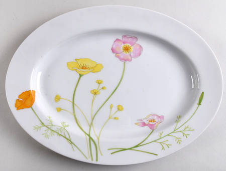Genevieve 12" Oval Serving Platter