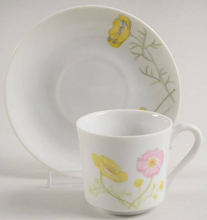 Genevieve Flat Demitasse Cup & Saucer Set