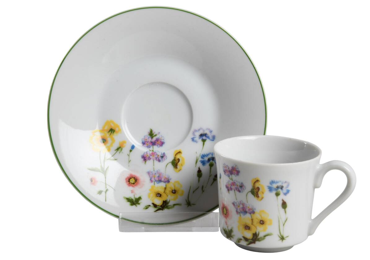 Vanessa Flat Demitasse Cup & Saucer Set