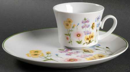 Vanessa Snack Plate & Cup Set