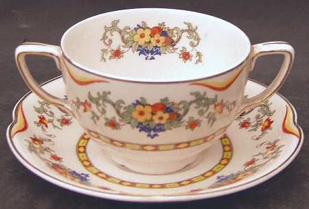 Acton Flat Bouillon Cup & Saucer